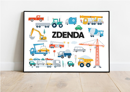 Plakát Pracovní stroje pro Zdendu