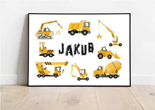Plakát Pracovní stroje pro Jakuba