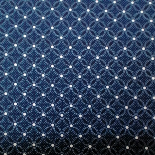 Bavlnená látka Danbury - Lattice Geo Navy