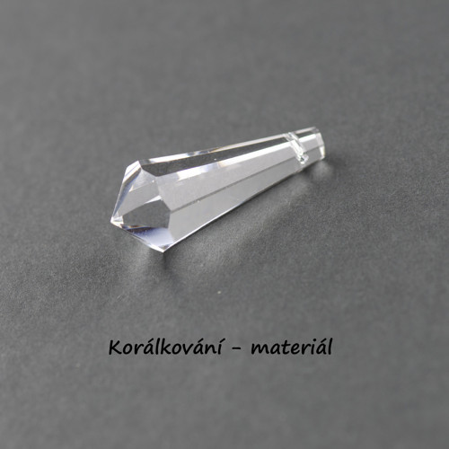 Korálek broušený - lustrový ověs