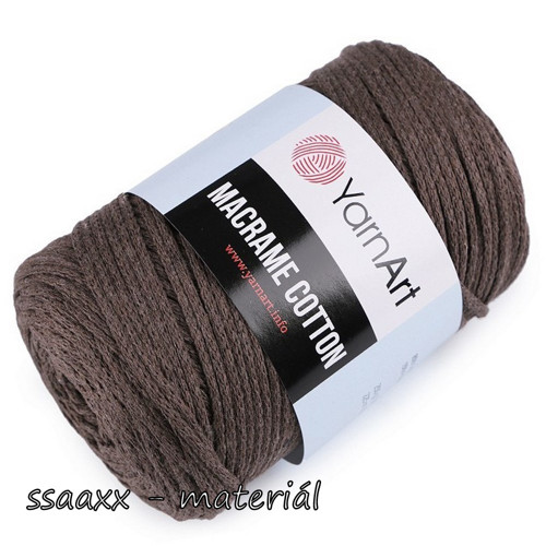 Příze Macrame Cotton ~ hnědá 769