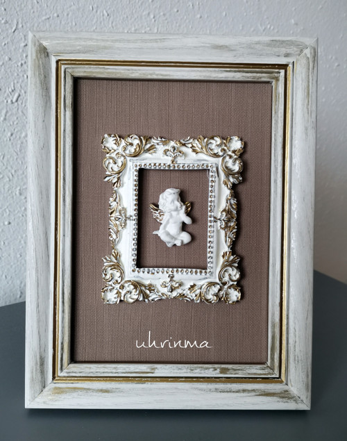ANDĚL rámeček- vintage obrázok — foto 1