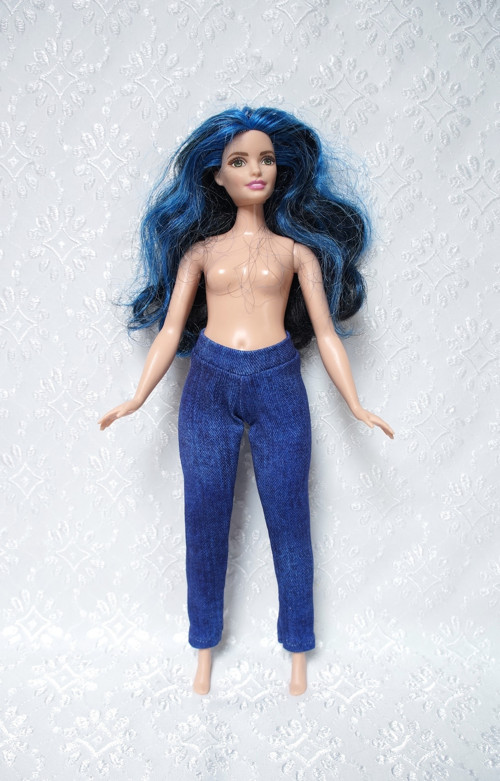 Barbie - baculka - legíny - jeans — foto 1