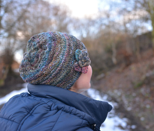 Barevná dámská čepice merino/polyamid