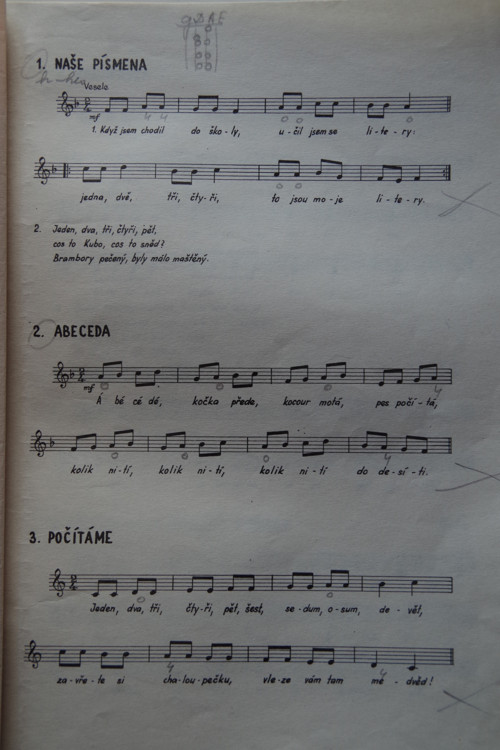 Výběr písní z učebnice Mladí muzikanti II