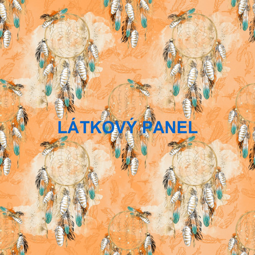 Bavlněná látka - panel 35x35 cm skladem