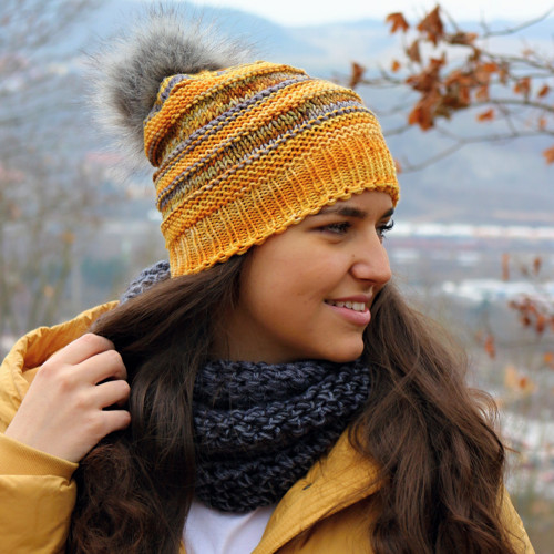 Čapule 100% merino se sw "Hořčicový dressing" — foto 1