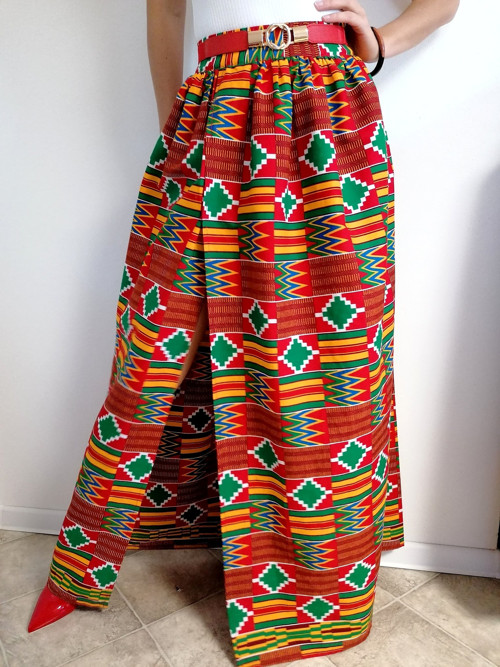 Maxy sukně africká vícebarevvná,velikost 34 až 36