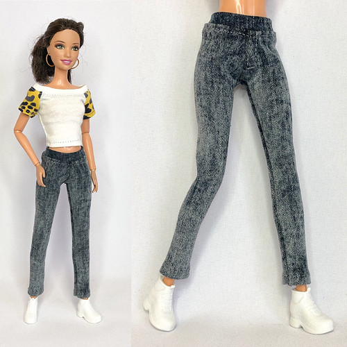 Džínové legíny pro barbie — foto 1