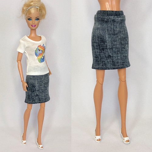 Džínová sukně pro barbie — foto 1