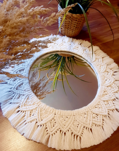 Macrame Zrcadlo / Mandala — foto 1