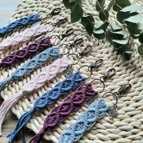 Macrame klíčenky — foto 1