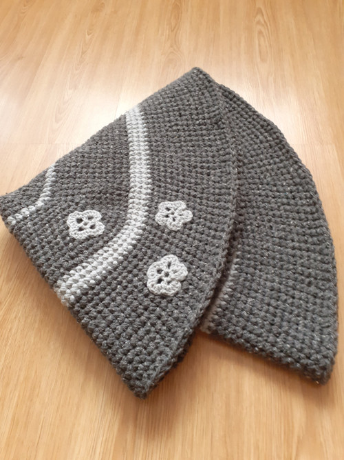 Kulatý koberec - v odstínech šedé