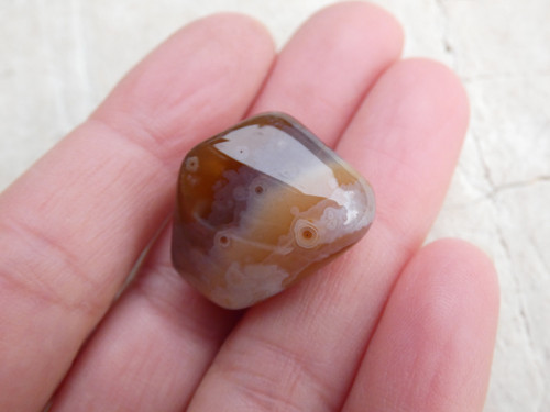 Achát šedý Botsw. č.T083 - 23x21x23mm