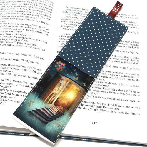 SCHODY - textilní záložka do knihy