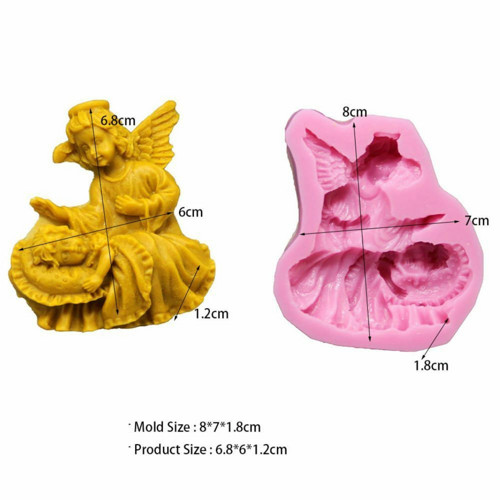 3D silikonová formička - andílek, rozměry 8 cm x