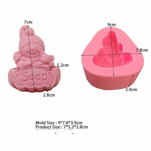 3D silikonová formička - sněhulák, rozměry 9 cm x