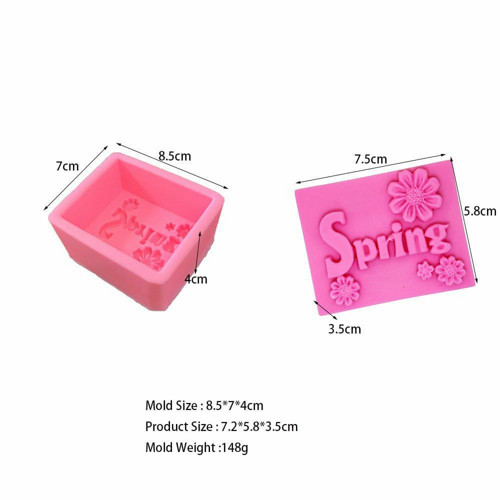 3D silikonová formička - Spring, rozměry 8,5 cm x