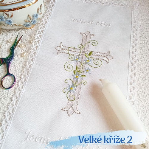 Vyšívací vzory - Velké kříže 2