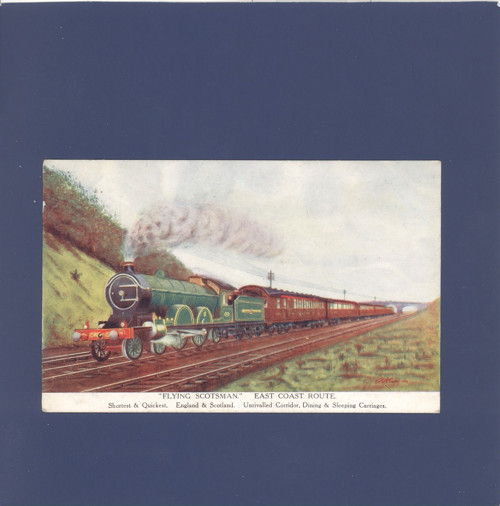 Parní lokomotiva Flying Scotsman - pohlednice
