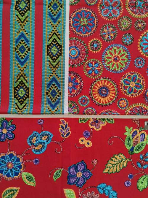 Sada Beaded Blooms červená