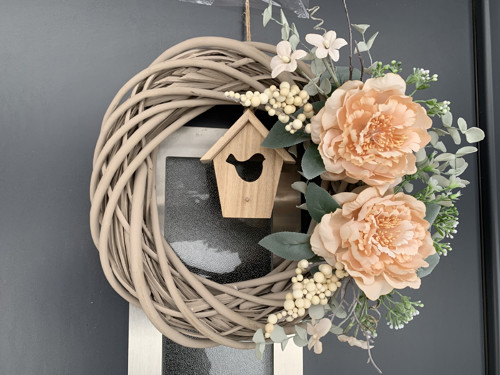 Věnec s pivoňkami 34cm — foto 1