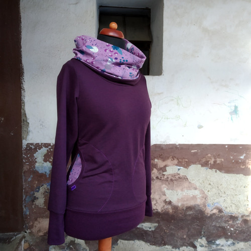 Mikina purpurová - M — foto 1