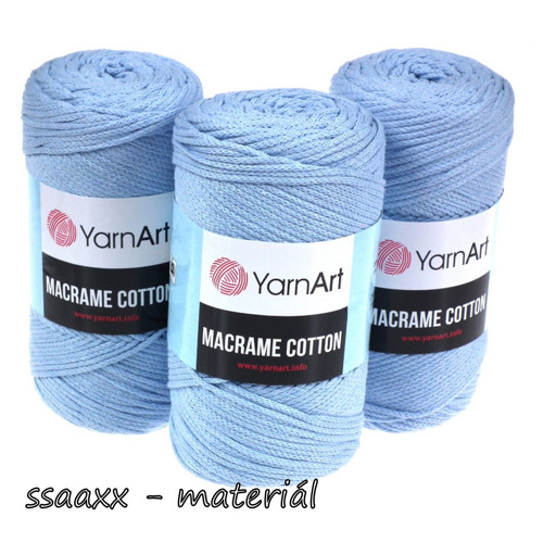 Příze Macrame Cotton ~ světle modrá 760
