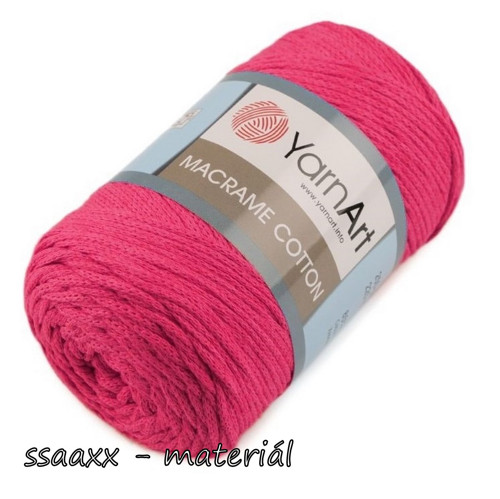 Příze Macrame Cotton ~ jasně růžová 771