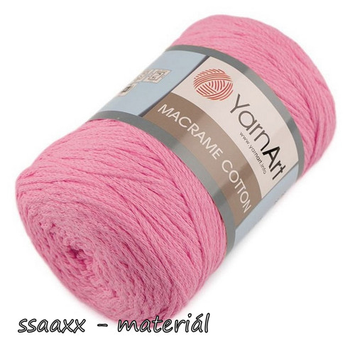 Příze Macrame Cotton ~ růžová 779 — foto 1