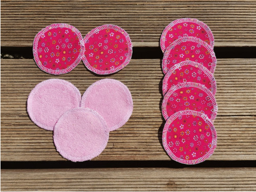 Odličovací tamponky - Mini kvítka na červené
