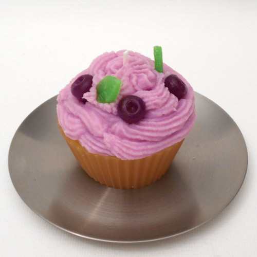 Svíčka borůvkový cupcake