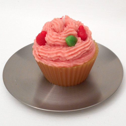 Svíčka jahodový cupcake — foto 1