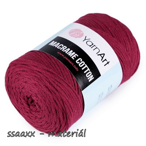 Příze Macrame Cotton ~ vínová 781 — foto 1