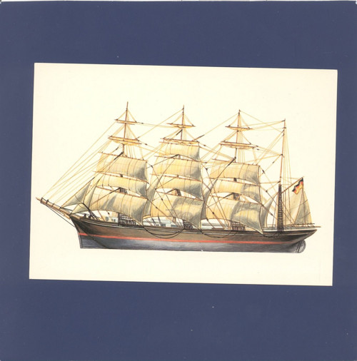 Loď Paul Rickmers - pohlednice