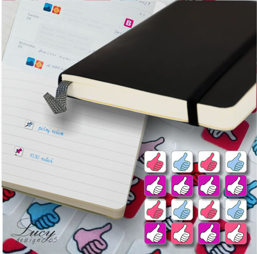 Samolepky do Moleskine diary