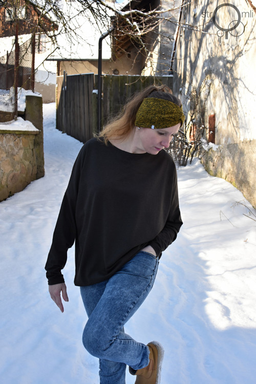 UNI hnědé s melírem — foto 1