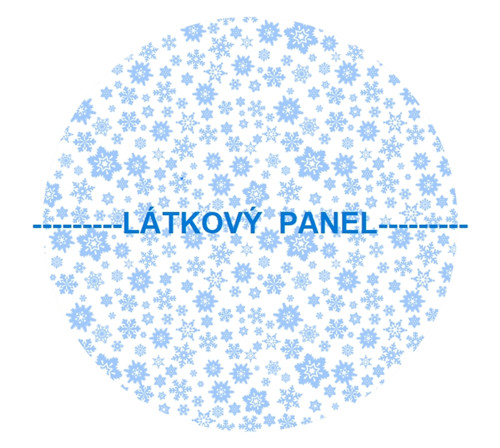 Bavlněný panel 40x40 cm - skladem