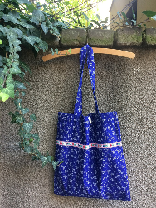 Textilná taška FOLK (modrá)