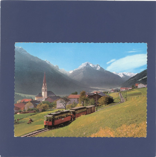 Telfes, Tyrolsko, vlak - pohlednice