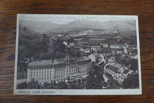Pohlednice Lázně Jáchymov, 1927