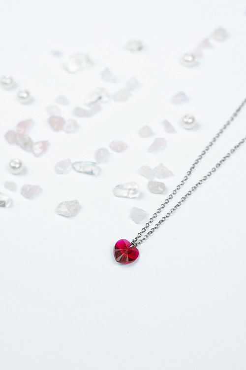 Náhrdelník se srdcem (Swarovski) — foto 1