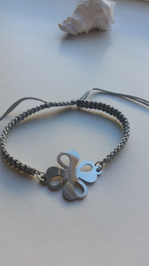 Shamballa náramek. Čtyřlístek.