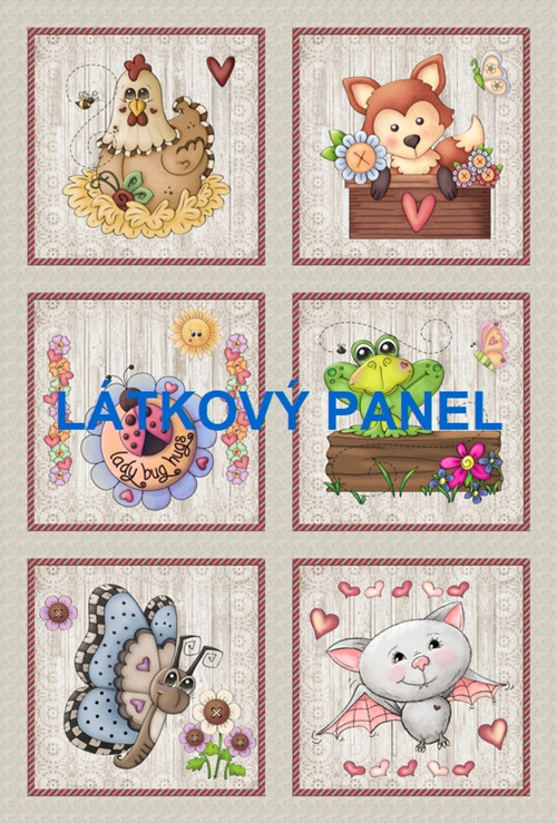 Bavlněný panel - sada 36x53 cm — foto 1