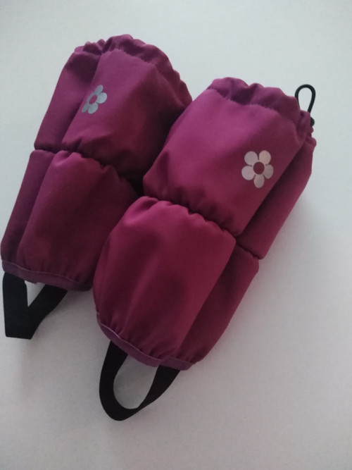 Softshellové návleky na nohy-vínovo-fialové