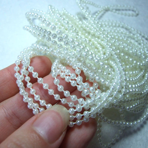 Perličková šňůrka 3 mm, 1 m — foto 1