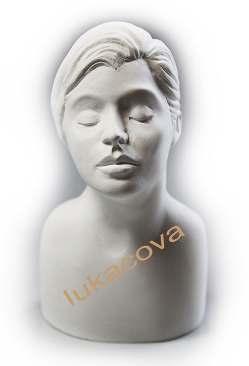 Powertex Sádrová hlava bysta JAKUB, 12x6cm (4193)
