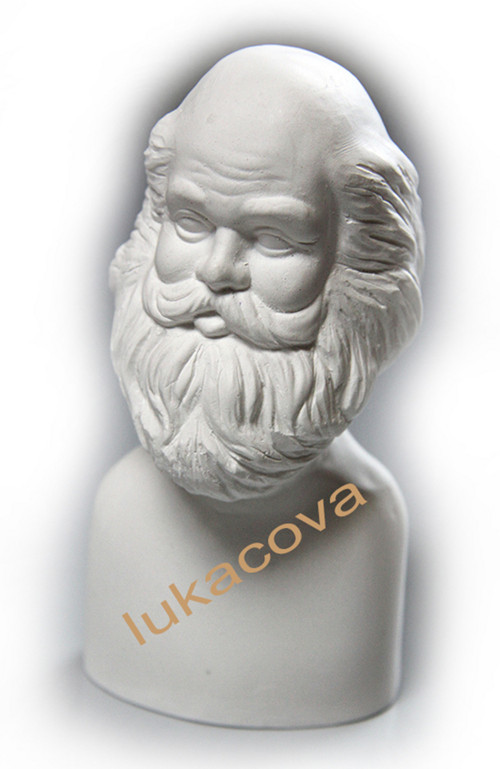Sádrová hlava bysta TRPASLÍK, 13x6,5cm (4202)