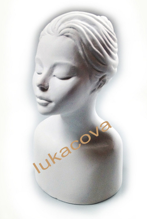 Powertex sádrová hlava bysta MILADA, 12x6cm (4191)