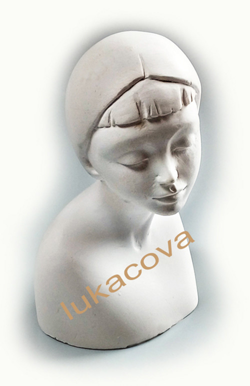 Powertex sádrová hlava bysta MATA, 10x6cm (4148)